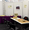 Stand des VIA-Spiele-Verlages auf der Forscha 2018 im MOC M�nchen