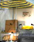 Urlaubsstimmung am Stand von VIA-Spiele
