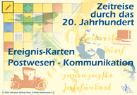 Deckblatt der Ereignis-Karten Postwesen - Kommunikation