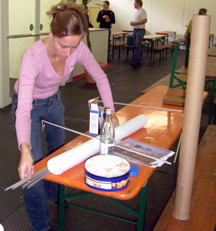 Spielwies'n M&uuml;nchen, 2005, Standaufbau Romana Pauli