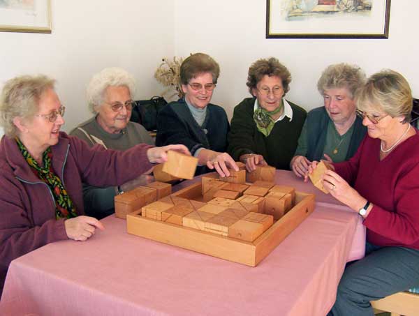 Inge Warter, Herta Poppe, Marianne Bielmeier, Evi Postleb, Ruth Heidenecker, Christl Aicher